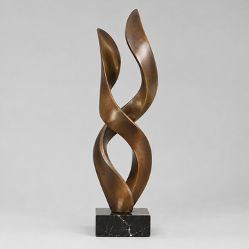 Abstract bronze sculpture
