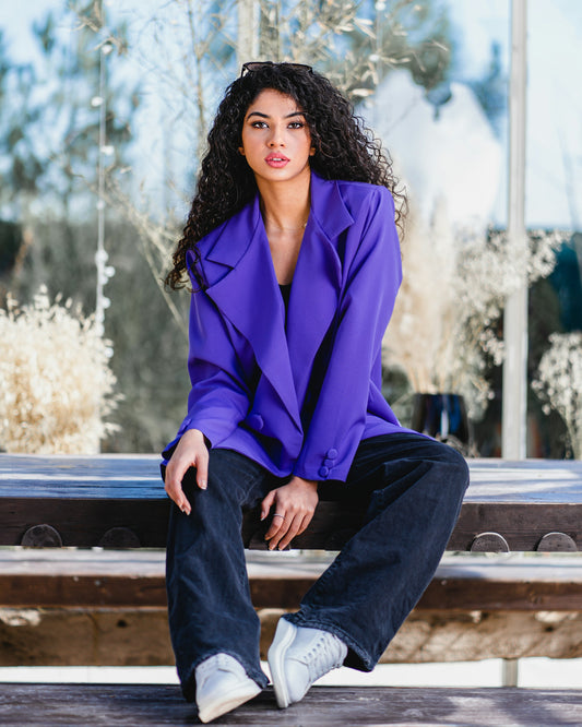 Cobalt Relaxed Blazer