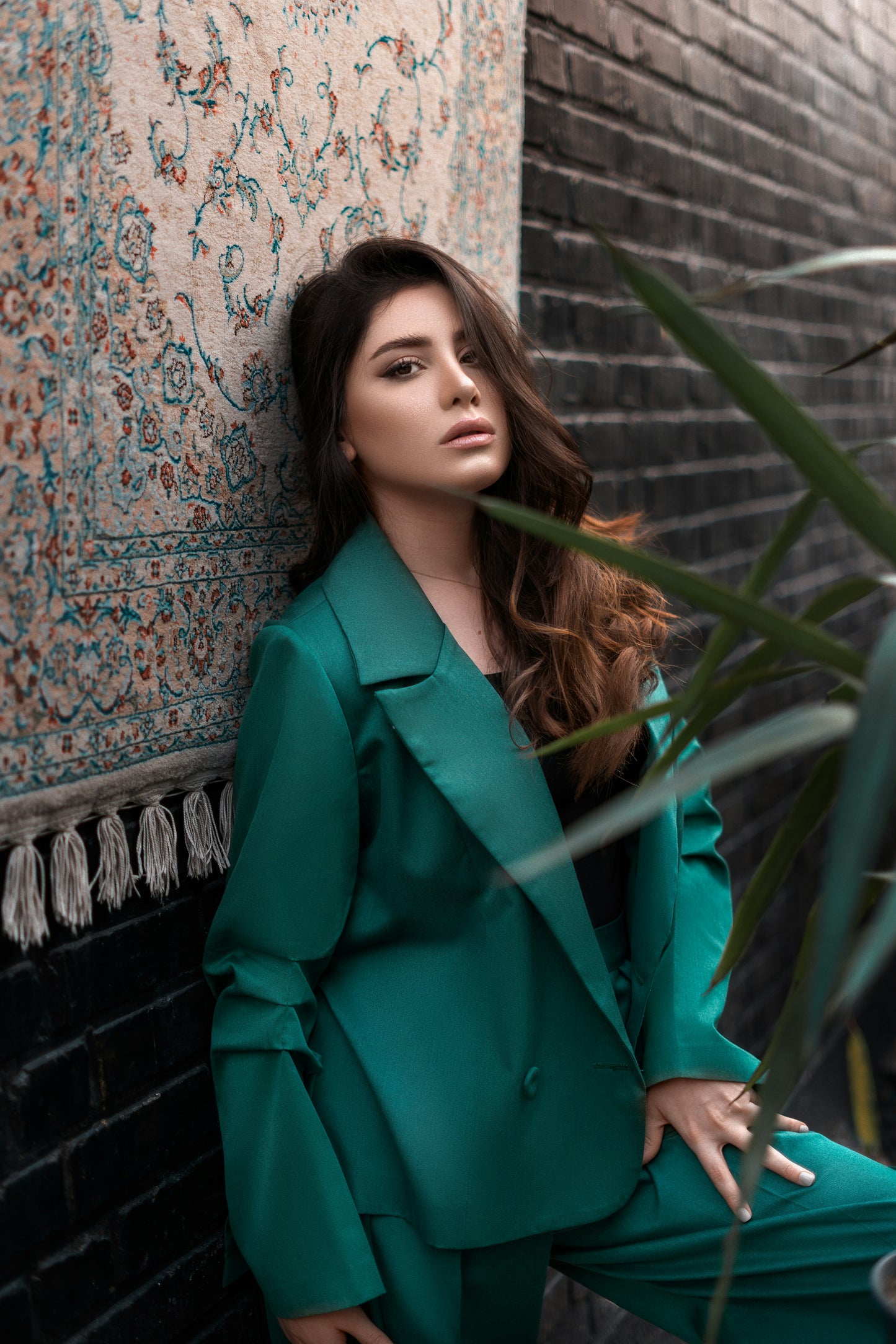 Oversized Satin Blazer