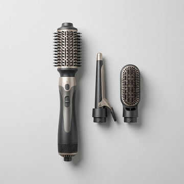 Illustrative hair-styling tool kit