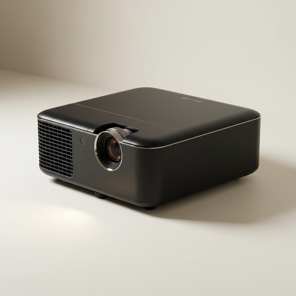 Lumière Pro X1 4K Laser Projector on cream background