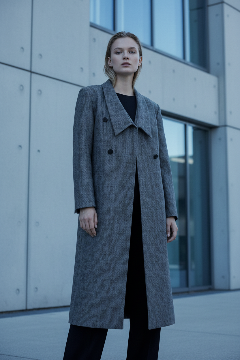 Minimalist Longline Coat Editorial